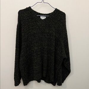 Fashion Bug Dark Green V-Neck Sweater
